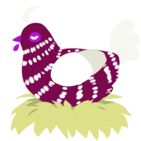 (unnamed), a wine and white chicken with a bar pattern