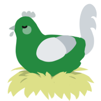 silvervine, a viridian and mist chicken