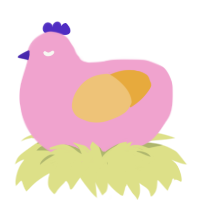 (unnamed), a pink and honey chicken
