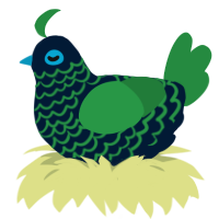 (unnamed), a tumblr and viridian chicken with a lace pattern