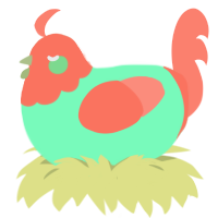 (unnamed), a maroon and sea chicken with a head pattern