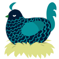 failed maf again, a tumblr and teal chicken with a lace pattern