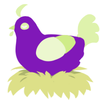 No Name, a violet and apple chicken
