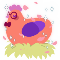 A sea and grass chicken