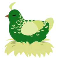 A leaf and lemon chicken with a half-lace pattern