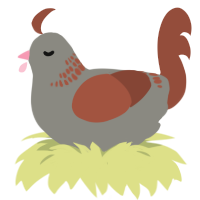 (unnamed), a ash and russet chicken with a neck-band pattern