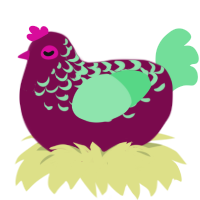 Plate, a wine and spring chicken with a half-lace pattern