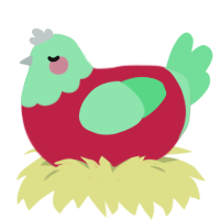 (unnamed), a crimson and spring chicken with a head pattern