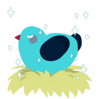 A aqua and tumblr chicken