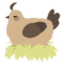 Coffee, a beige and bark chicken