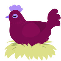 fine wine, a wine chicken with a neck-speckle pattern