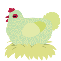 A gluppy and lemon chicken with a double-lace pattern