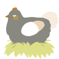 Lamp, a ash and cream chicken
