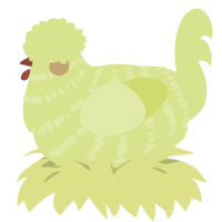 (unnamed), a lemon chicken with a bar pattern