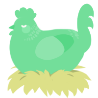 A spring chicken with a neck-band pattern