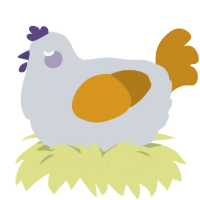 g, a mist and ochre chicken