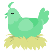 A spring chicken with a head pattern