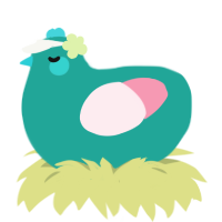 pool float, a turquoise and rose chicken