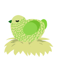 L1me jr, a lemon and grass chicken with a lace pattern