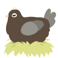 A bark and ash chicken