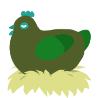 A olive and leaf chicken