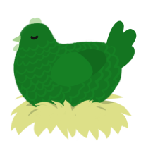 (unnamed), a leaf chicken with a lace pattern