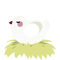 (unnamed), a white chicken with a double-lace pattern