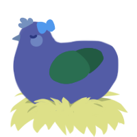 A overcast and leaf chicken