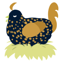 (unnamed), a tumblr and gold chicken with a speckle pattern