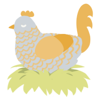 (unnamed), a mist and honey chicken with a lace pattern
