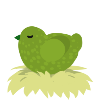 (unnamed), a chartreuse chicken with a speckle pattern