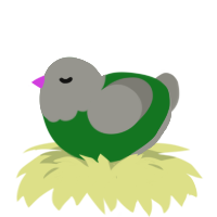 (unnamed), a leaf and ash chicken with a head pattern