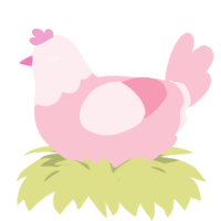 babuy, a rose chicken with a head pattern