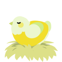 Citrus, a yellow and apple chicken with a head pattern