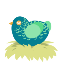 (unnamed), a sea and spring chicken with a half-lace pattern