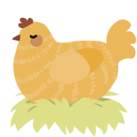 (unnamed), a honey chicken with a bar pattern