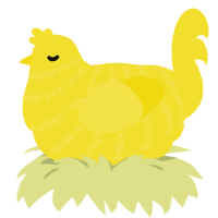 WIP - hbe, a yellow chicken with a bar pattern