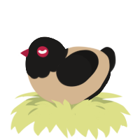 (unnamed), a beige and sable chicken with a head pattern