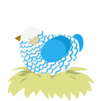 (unnamed), a white and sky chicken with a lace pattern