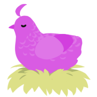 A orchid chicken with a half-lace pattern