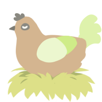 A beige and apple chicken