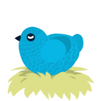 cerulean xxy, a cerulean chicken with a lace pattern