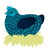 (unnamed), a sea and tumblr chicken with a lace pattern