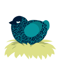 (unnamed), a tumblr and teal chicken with a double-lace pattern