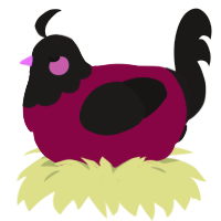(unnamed), a maroon and sable chicken with a head pattern