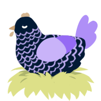 (unnamed), a tumblr and lilac chicken with a lace pattern