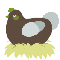 houseplant, a bark and silver chicken