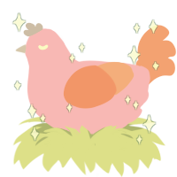 A leaf and sea chicken