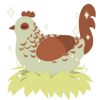 A silver and russet chicken with a half-lace pattern