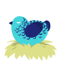 ufs pool tile, a aqua and navy chicken with a half-lace pattern